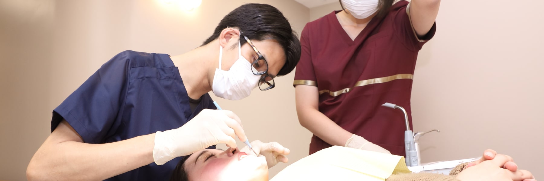 虫歯治療や審美治療も可能